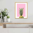 Plaquinha Decorativa Adesivada Pineapple