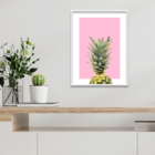 Plaquinha Decorativa Adesivada Pineapple