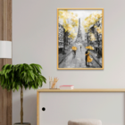 Plaquinha Decorativa Adesivada Pintura França