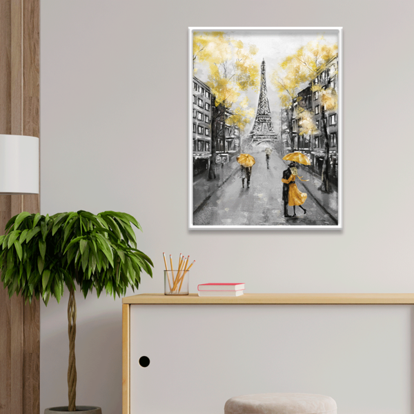 Plaquinha Decorativa Adesivada Pintura França