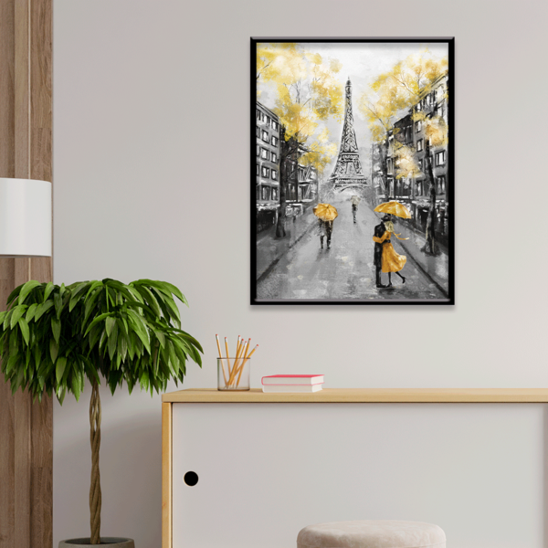 Plaquinha Decorativa Adesivada Pintura França