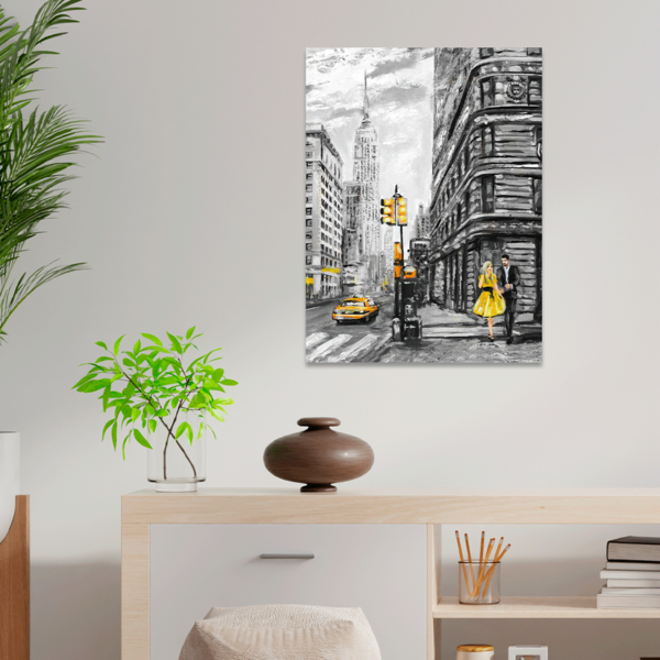 Plaquinha Decorativa Adesivada Pintura Londres