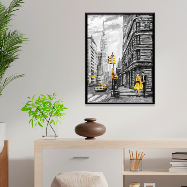 Plaquinha Decorativa Adesivada Pintura Londres