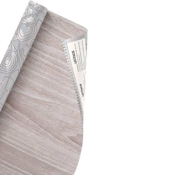 Plástico Adesivo Leoarte Madeira Moderna 45cm X 10m 80 Micras