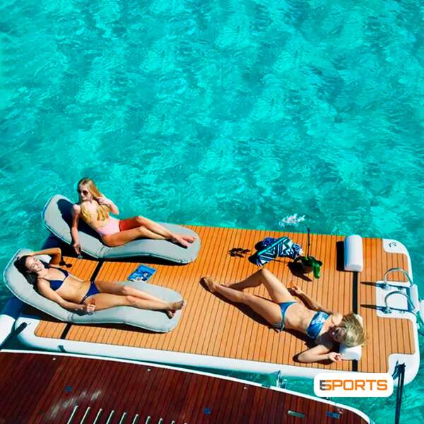 Plataforma Aquática Com Air Pump - 2,5m X 2m X 20cm