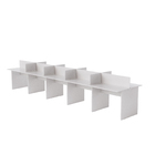 Plataforma De Trabalho 10 Lugares 450x120cm Branco