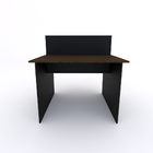 Plataforma De Trabalho 2 Lugares 90x120cm Preto Com Acácia Vo