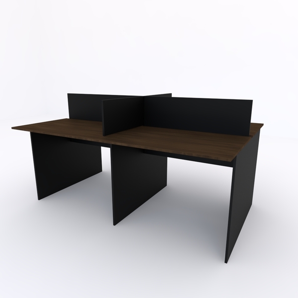 Plataforma De Trabalho 4 Lugares 180x120cm  Acácia Volcano Co