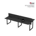 Plataforma Dupla Escrivaninha Tub Corporativa Light 4 Lugares