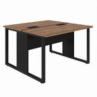 Plataforma Estação De Trabalho 4 Lugares 240cmx120cm Pé Quadr