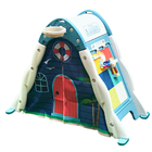 Playground Barraca Toca Infantil 4x1 Lousa Basquete Cabana