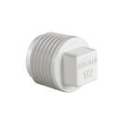 Plug Com Rosca Para Água Branco - Krona, Tamanho: 1/2"