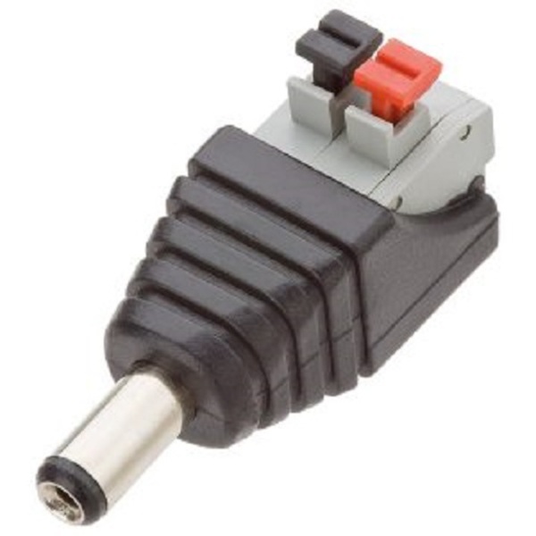 Plug P4 2,1mm Macho C/ Borne Engate Rapido Emb 10 Pçs