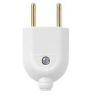Plug Pezzi Extensão Elétrica Branco - Macho 2 Pinos 4mm 10a