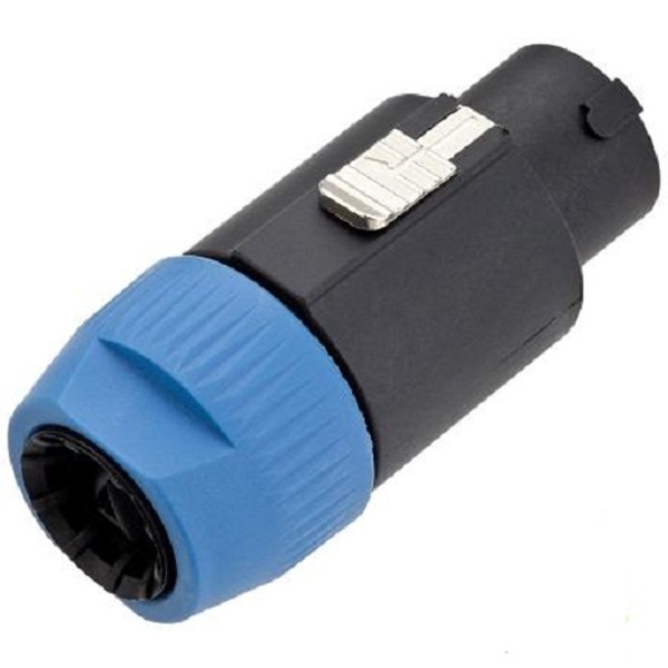 Plug Speakon Macho 8 Vias C/trava Emb 04 Pçs - Tebera