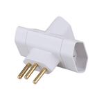 Plug T Bipolar 3 Saídas 10a 2p+t Cinza - Ref. 12250 - Ilumi