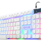 Plug Teclado Gamer Com Fio Evus Candy Tc-10w Rgb Branco