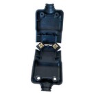 Plug Tomada Pino Macho Prensa Cabo Fio 2p Preto 20a 250v