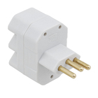 Plugue 2 Pólos + Terra 3 Saídas 20A/250V Cinza Fame