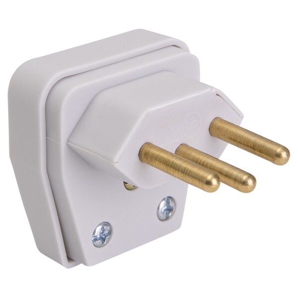 Plugue Desmontável 2P+Terra 10A Cinza Daneva