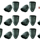 Plugue Fêmea Preta 20a 3 Pólos Radial Kit Com 100 Pç