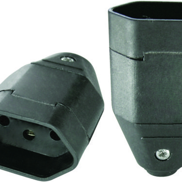 Plugue Fêmea Preto 20a 2 Pólos + Terra Radial 1501.149