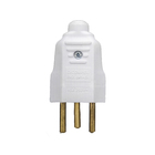 Plugue Gigante Macho 2P + Terra Bivolt 10A Branco Dicompel