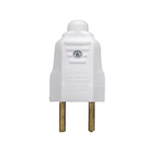 Plugue Gigante Macho 2P Bivolt 10A Branco Dicompel