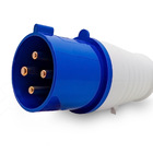 Plugue Industrial 16a 3p+t 200/250v Azul 9h Ip44 - Margirius