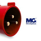 Plugue Industrial 32a 2p+t 380/440v Vm 9h Ip44 - Margirius