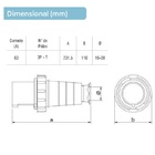 Plugue Industrial  Ip67 63a 3p+t 220/240vca Azul 9h Plp-4579