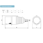 Plugue Industrial Ip44 16a 2p+t 110/130vca Amarelo 4h Pls-3074