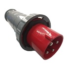 Plugue Industrial Ip67 63a 3p+t 380/440vca Vermelho 6h Plp-45