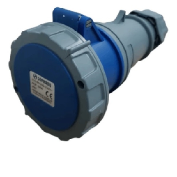 Plugue Industrial Ip67 63a 3p+t+n 220/240vca Azul 9h Plp-5579