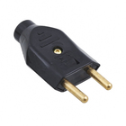 Plugue Macho 2 pólos 20A/250V Preto Fame