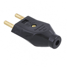 Plugue Macho 2 pólos 20A/250V Preto Fame