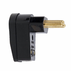 Plugue Macho 2 Pólos + Terra 20A/250V 90° Preto Fame