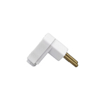 Plugue Macho 2P + Terra Bivolt 10A Branco Dicompel