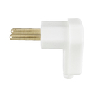 Plugue Macho 2Pólos 10A Branco Alumbra