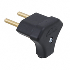 Plugue Macho 2Pólos 10A Preto Alumbra