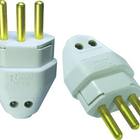 Plugue Macho Branco 20a 2p+t Maciço Radial Kit Com 10 Peças