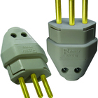 Plugue Macho Cinza 10a 2p+t Maciço Radial 1501.120