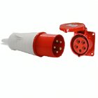 Plugue Macho Industrial 16a 5p 380/440v Verm 6h Ip44