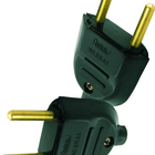 Plugue Macho Preto 2 Pinos Maciços Radial 1501.106