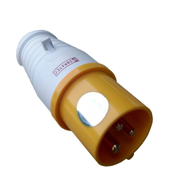 Plugue Pendente Industrial 127vca Amarelo 16a 4h 3p+t