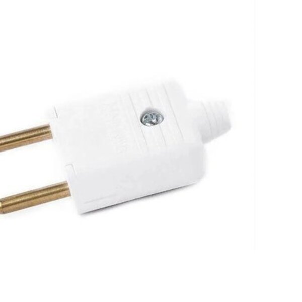 Plugue Pino Macho Margirius 2 Pinos 10a Branco