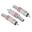 Plugue RCA Prata A.Santos