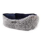 Plush Collection Cama Reversível Para Cães E Gatos Azul