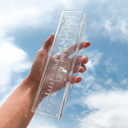 Pluviômetro Em Poliestireno Cristal - Capacidade 130 Mm