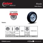 Pneu Maciço 6x2 Polegada Com Rolamento Para 90 Kg 4823 - Cols